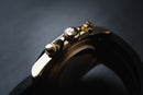 Rolex Daytona 40mm Dourado Mostrador Dourado Luneta Preta