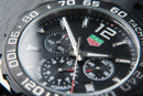 Tag Heuer F1 Cronometro 42mm Aço Mostrador Preto Luneta Preta