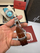 Patek Philippe Nautilus Fases da Lua 40mm, Aço, Mostrador Prata