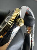 Rolex DateJust 41mm Wimbledon Aço/Dourado Mostrador Cinza Luneta Canelada