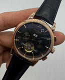 Patek Phillippe Turbilhão 42mm Aço/Rose, Pulseira Couro