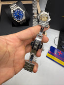 Vacheron Constantin Overseas Aço 40mm, Mostrador Prata