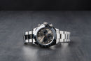 Rolex Daytona 40mm Aço Mostrador Cinza Luneta Preta Pulseira Oyster