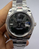 Rolex Datejust Aço 41mm, Wimbledon, Mostrador Cinza, Pulseira Oyster - CLONE