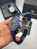 TAG Heuer Carrera, Chronograph Eletrônico, 44 mm, Aço - Puls. Borracha