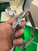 Rolex Land-Dweller 40mm, Mostrador Azul Gelo - CLONE