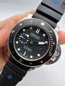 Panerai Luminor Submersible 47mm Aço Mostrador Preto