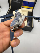 Vacheron Constantin Overseas Dual Time Aço 41mm, Mostrador Azul