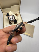 Bvlgari Aluminium Crono 41mm - Aço/Rose - Mostrador Preto