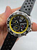 Tag Heuer F1 Cronometro 42mm Aço Mostrador Preto