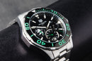 Tag Heuer Aquarecer Cronômetro 43mm Aço Mostrador Preto Bezel Preto