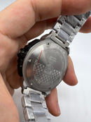 Tag Heuer F1 Cronometro 44mm Aço Mostrador Branco Luneta Preta