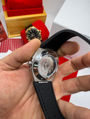 Omega Constellation 41mm Aço Puls. Couro