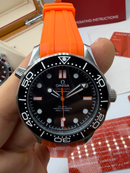Omega Seamaster Co-Axial 40mm Mostrador Preto - Puls. Borracha