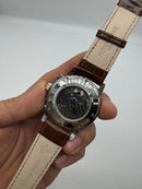 Patek Phillippe Turbilhão 42mm Aço, Pulseira Couro - Diamond