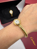 Cartier BAIGNOIRE Aço Dourado, 16mm - Bracelete - CLONE