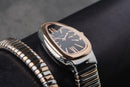 Bvlgari Serpenti Tubogas 01 Volta 35mm Aço/Rosé Mostrador Preto