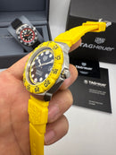 TAG Heuer F1 Solargraph 38mm Amarelo - Pulseira Borracha -