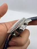 Breitling Navitimer Crono 42mm Aço Pulseira Couro