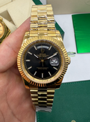 Rolex Day-Date Presidente 40mm Dourado Mostrador Preto