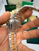 Rolex Daytona 40mm Aço/Dourado, Mostrador Verde
