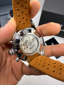 TAG Heuer Carrera Aço Calibre S, Chronograph Eletrônico, 44 mm, Puls. Couro