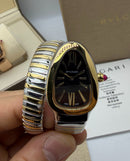 Bvlgari Serpenti Tubogas 01 Volta 35mm Aço/Dourado Mostrador Preto