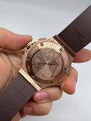 Hublot Big Bang 44mm Aço Chocolate Pulseira Borracha