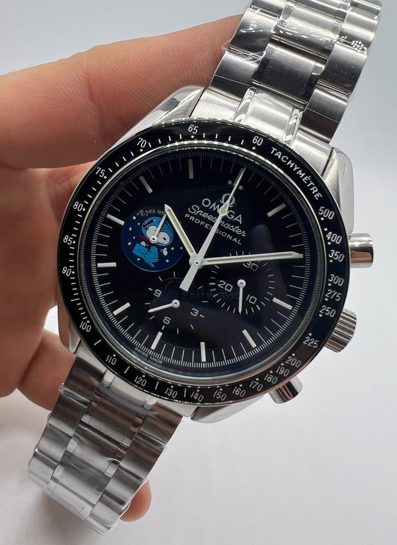 Omega Speedmaster Snoop Ltd Edition 42mm Aço Mostrador Preto