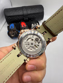 Roger Dubuis Excalibur Tourbillon Duplo 45mm Aço/Rose