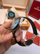 Omega Aquaterra 41,5mm Aço/OxBlack, Pulseira Borracha