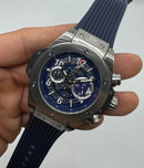 Hublot Big Bang 44mm Aço Mostrador Azul Esqueleto
