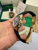 Rolex Daytona 40mm Aço/Dourado Mostrador Branco Luneta Preta