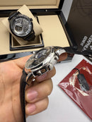 Patek Philippe Perpetual Calendar, Aço, 40mm, Mostrador Preto, Pulseira Preta