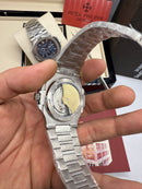 Patek Philippe Nautilus Fases da Lua 39mm, Aço, Mostrador TIFFANY