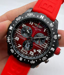 Breitling ENDURANCE PRO Aço 44mm - OxiBlack - Vermelho
