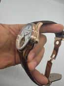 Patek Philippe Classic Turbilhão 40mm Aço/Rose, Pulseira Couro