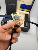 Vacheron Constantin Overseas Turbilhão Aço/Rose 40mm, Mostrador Preto