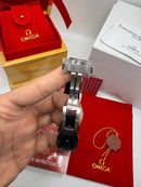 Omega Constellation 41 mm, Aço em Bracelete de Couro - CLONE