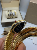 Bvlgari Serpenti Tubogas 02 Voltas 35mm Aço/Dourado Mostrador Preto