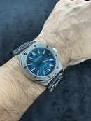 Audemars Piguet Royal Oak 41mm Aço Mostrador Preto Bezel Aço Pulseira Aço