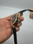 Hublot Classic Fusion Aço/Rose 45mm, Mostrador Preto, Sifras Árabe