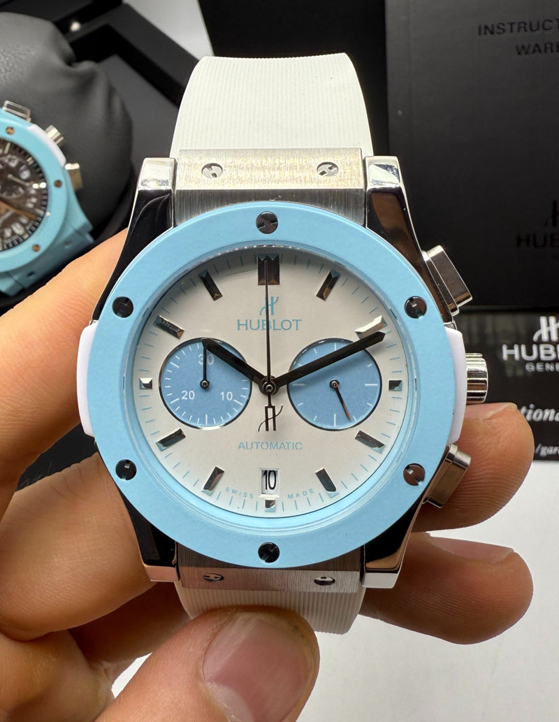 Hublot Classic Fusion Aço Magic Blue Chrono 45mm Aço/OxBlue