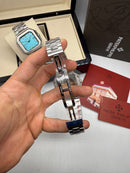 Patek Philippe Cubitus 40mm, Mostrador Preto, Pulseira Aço