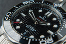 Omega Seamaster Co-Axial 40mm Mostrador Preto Bezel Preto Pulseira Aço