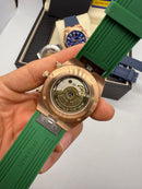 Vacheron Constantin Overseas Crono Aço/Rose 41mm, Mostrador Verde