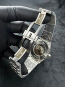 Audemars Piguet Royal Oak 41mm Aço Mostrador Preto Bezel Aço Pulseira Aço