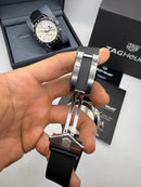 TAG Heuer Carrera, Chronograph Eletrônico, 44 mm, Aço - Puls. Borracha