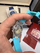Patek Philippe Nautilus 39mm, Mostrador TIFFANY, Pulseira Borracha