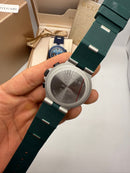 Bvlgari Aluminium Crono 41mm - Aço - Mostrador Verde